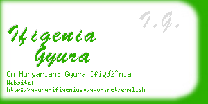 ifigenia gyura business card